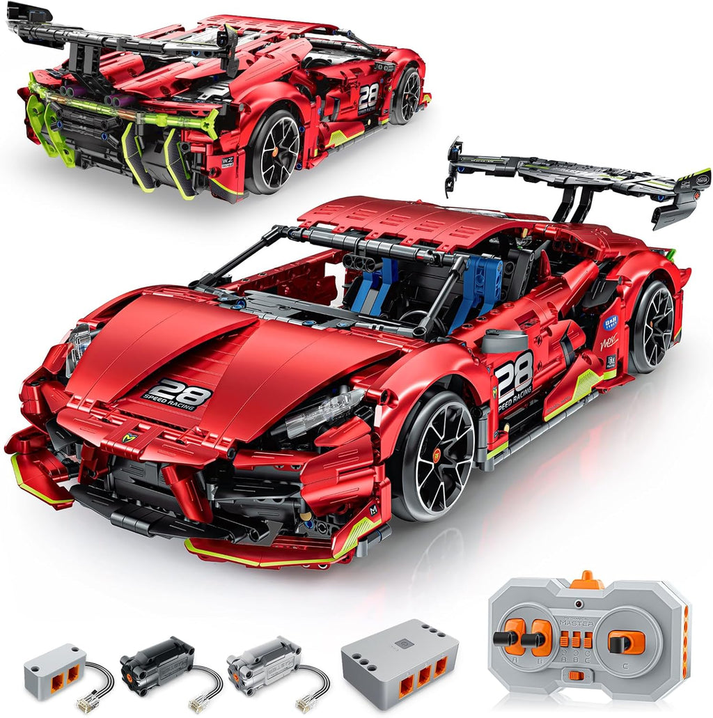 OWNONE 1 Kit de construcción de súper auto a control remoto, 1835 p...