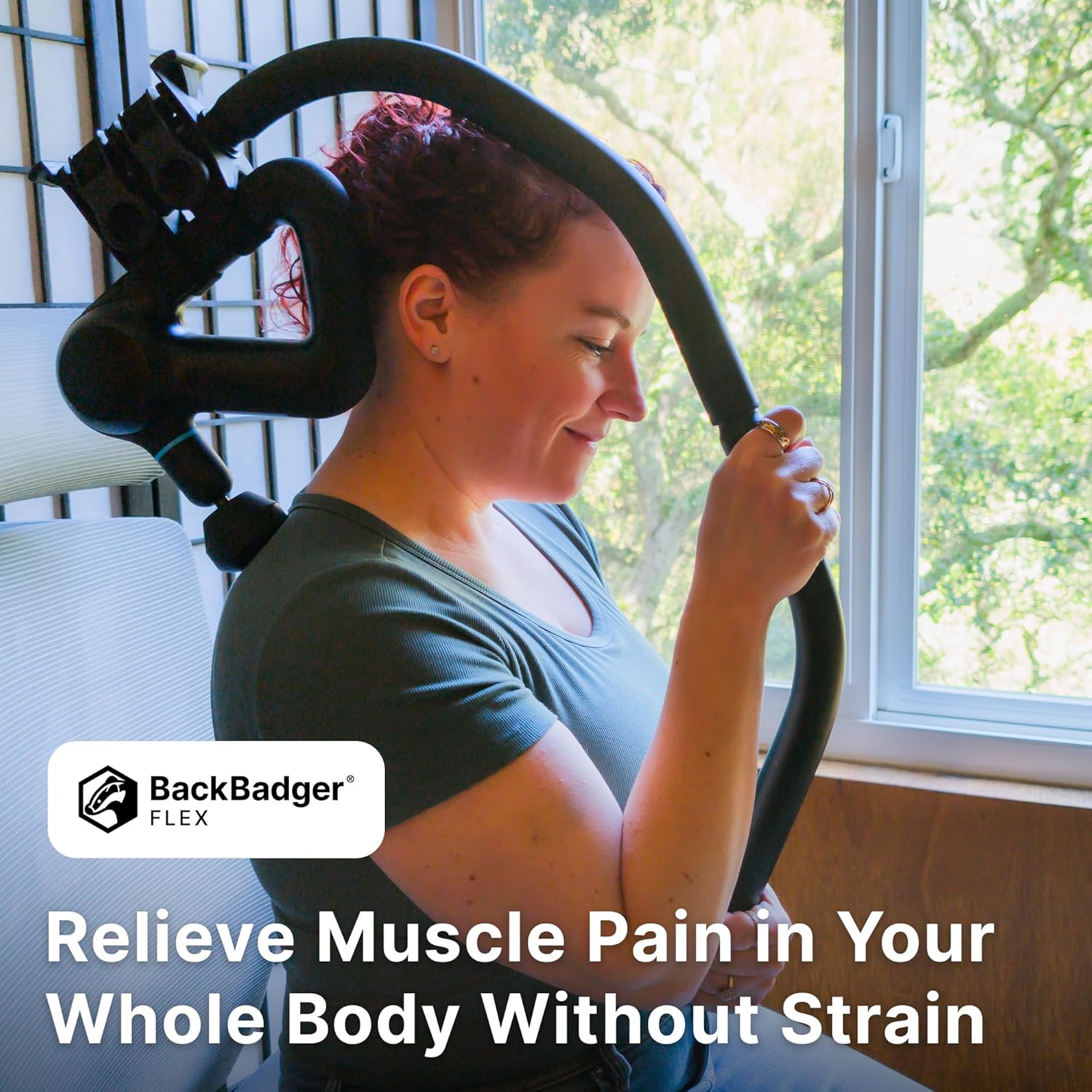 BackBadger - Soporte flexible para pistola de masaje para zonas de...