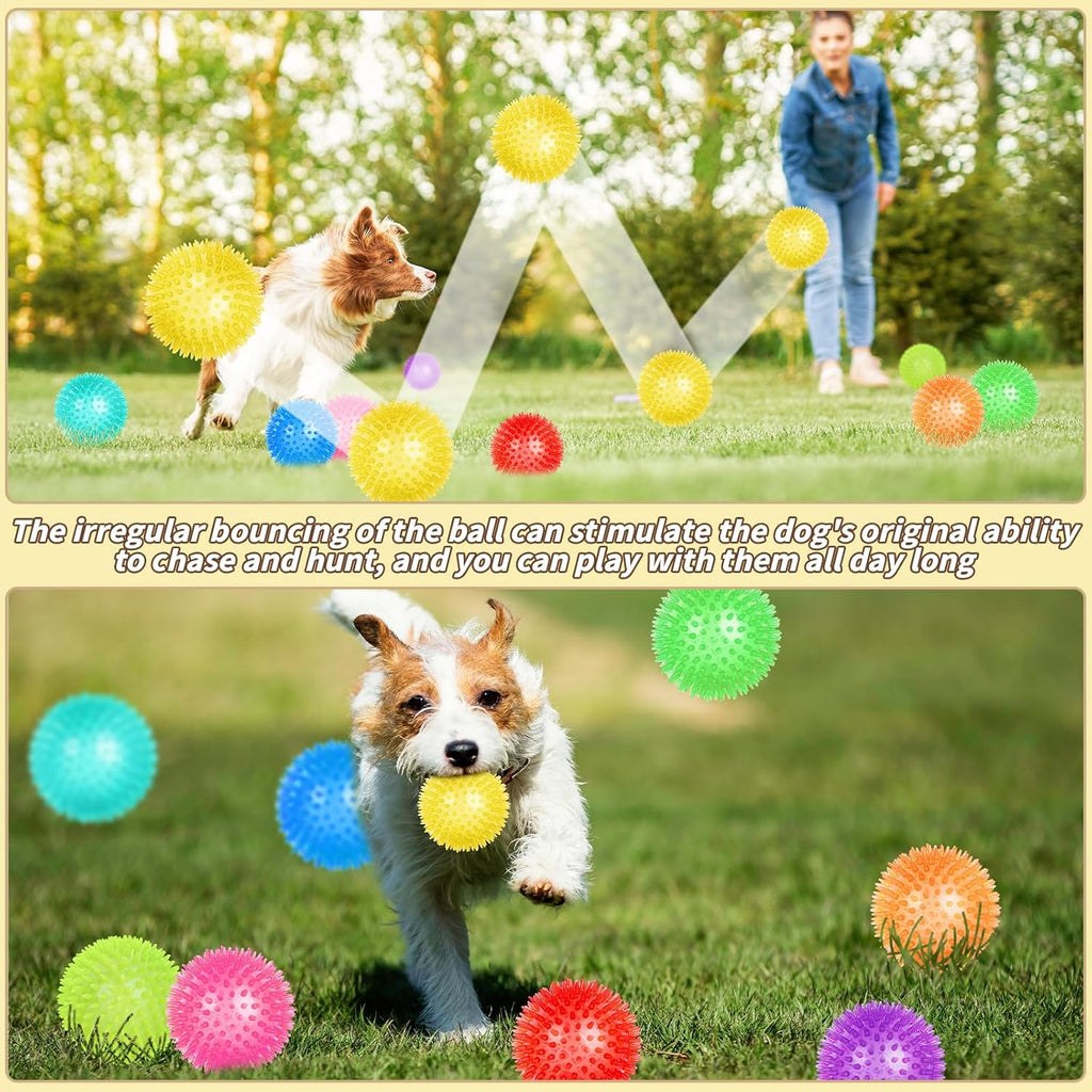 UZLU 12 Piezas Pelotas de Juguete Chirriantes para Perros de 4.5 pu...