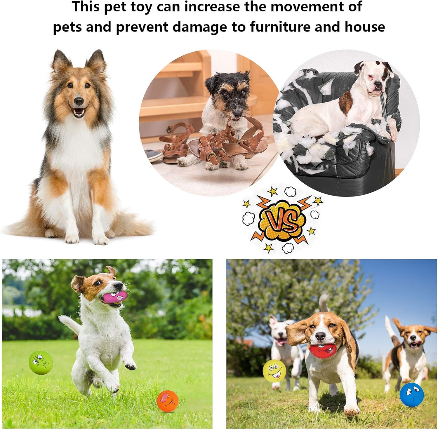 Coricorsu Juguete chirriante para perros, juguetes divertidos para...