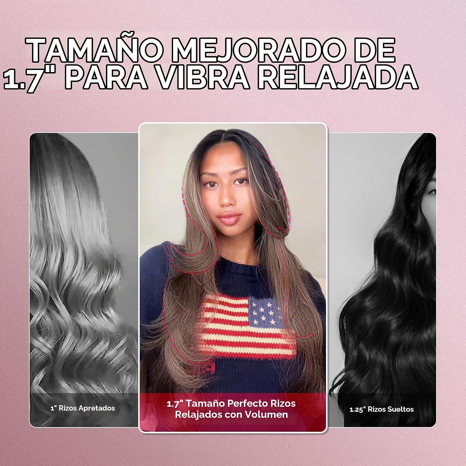 TYMO STYLUX - Cepillo térmico 2.0 para rizar, voluminizador de 1.7...