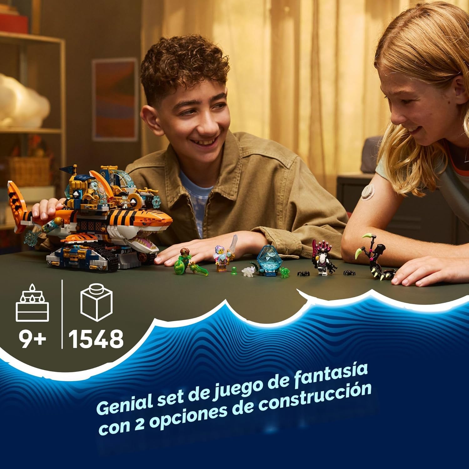 LEGO DREAMZzz - Juguete de construcción de tanque de tiburón tigre...