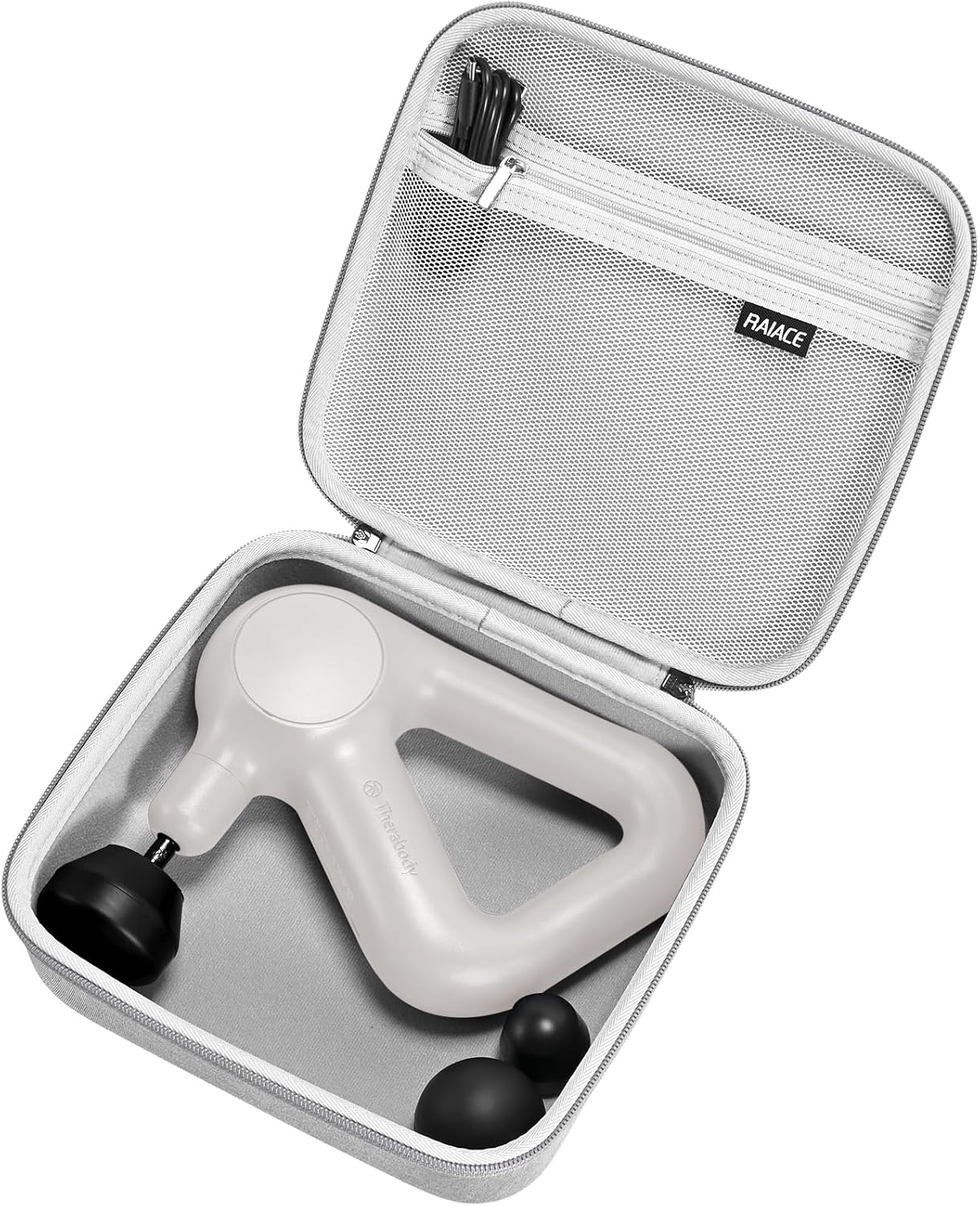 RAIACE Funda para pistola de masaje, funda rígida de almacenamiento...