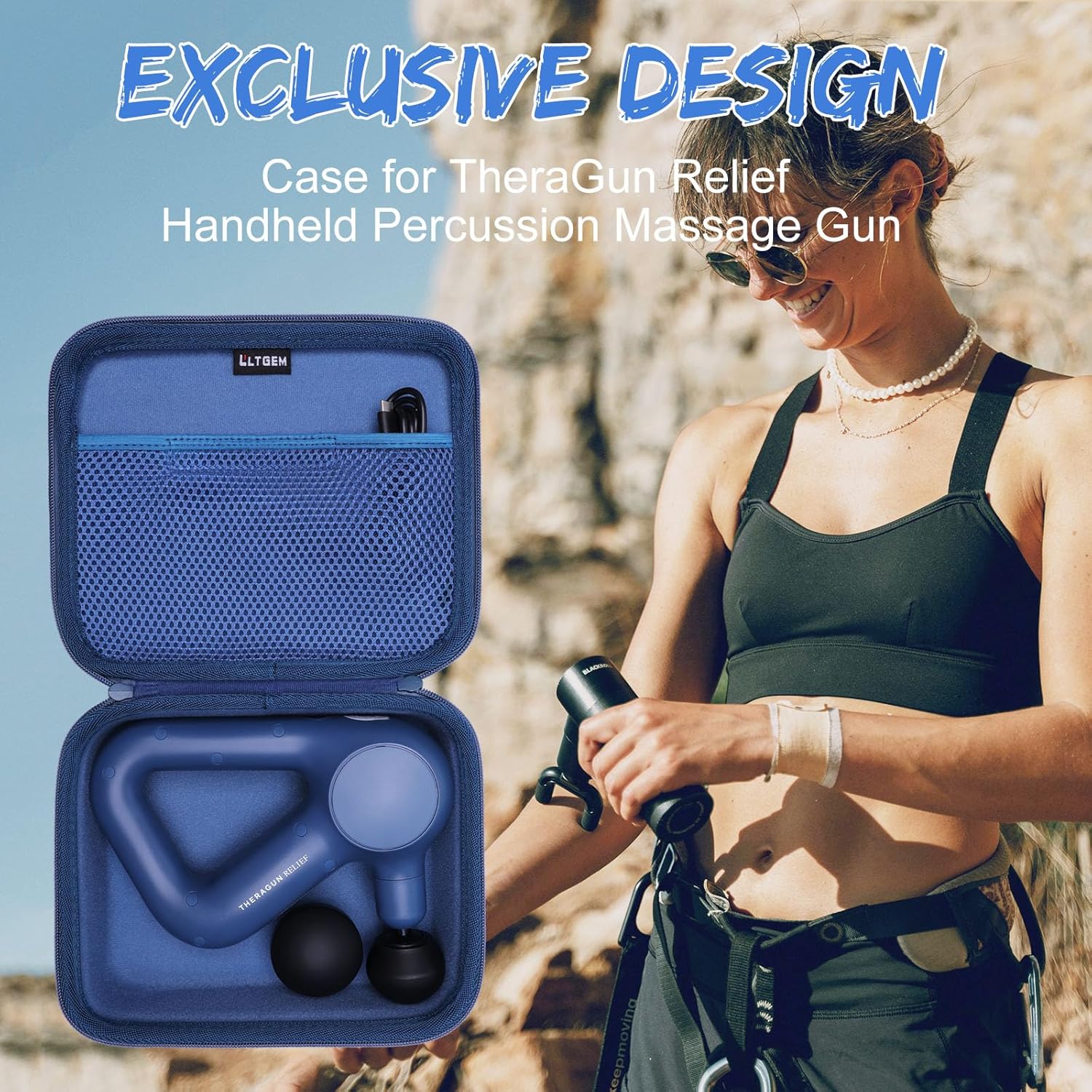 LTGEM - Funda de masaje compatible con TheraGun Relief - Pistola de...