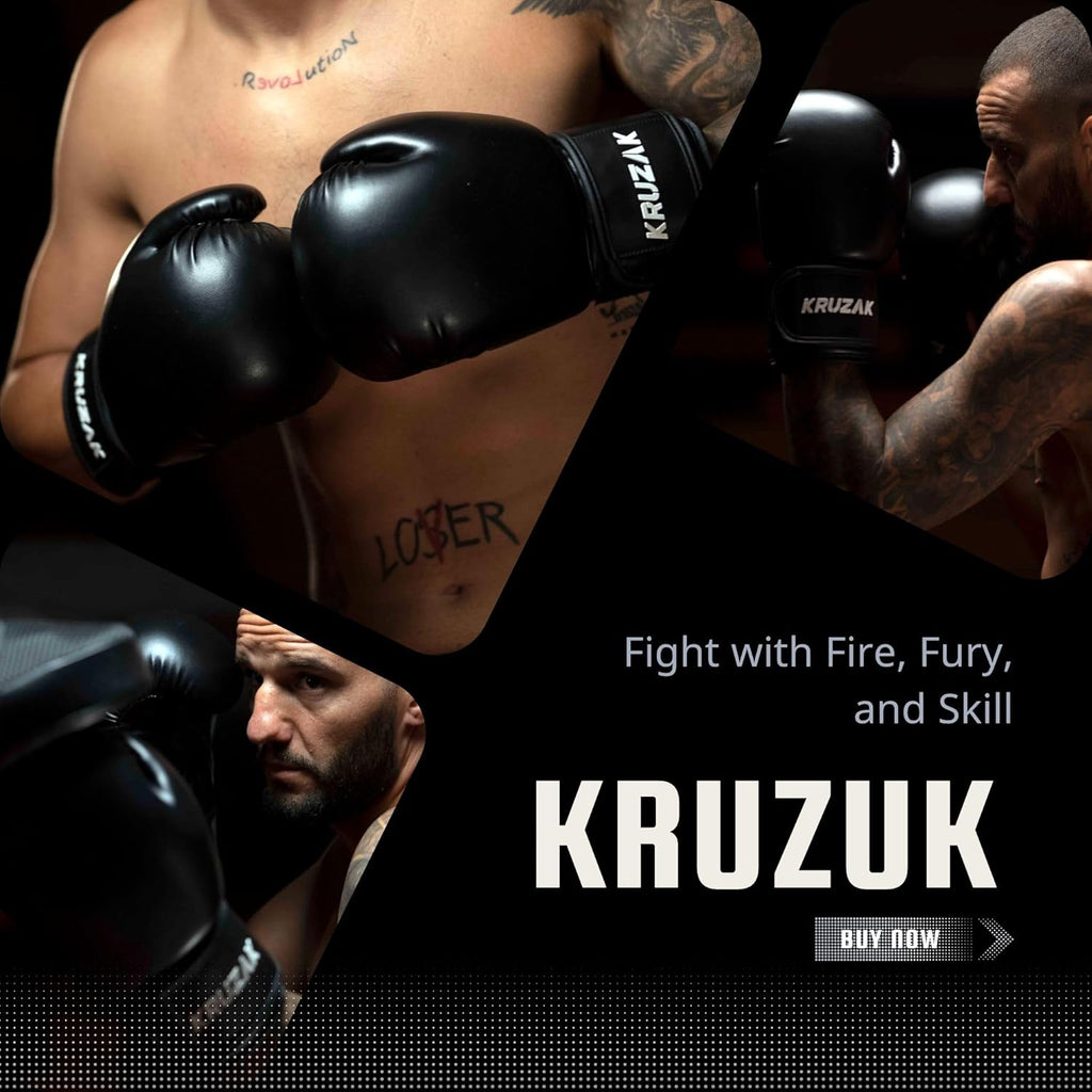 Kruzak - Guantes de boxeo para hombres y mujeres, guantes de sparri...