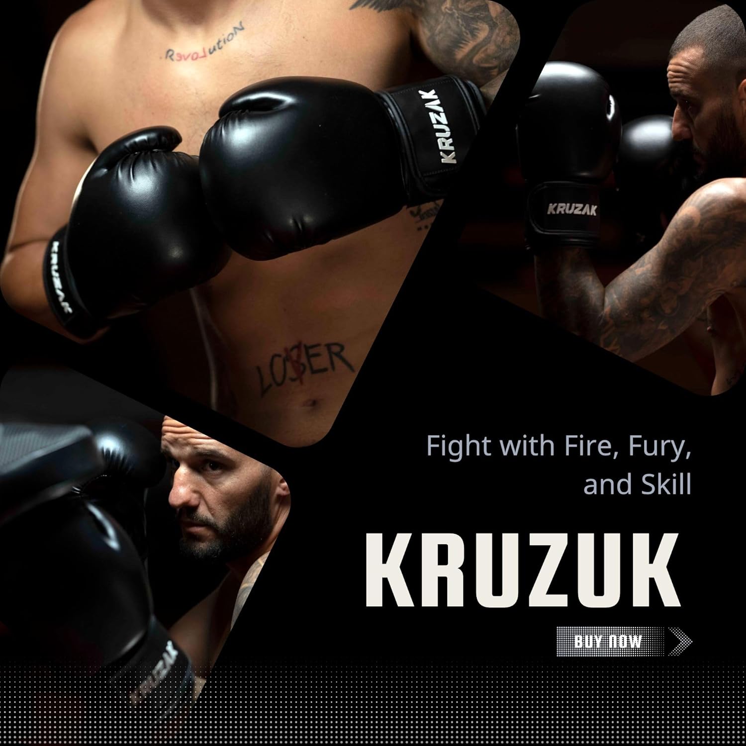 Kruzak - Guantes de boxeo para hombres y mujeres, guantes de sparri...