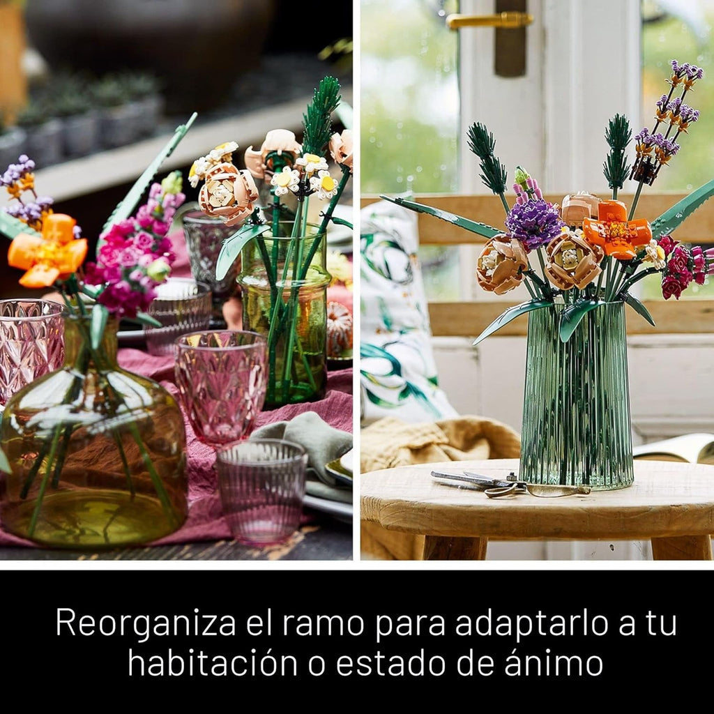 LEGO Botanicals Juego de Construcción Ramo de Flores - Flores Artif...