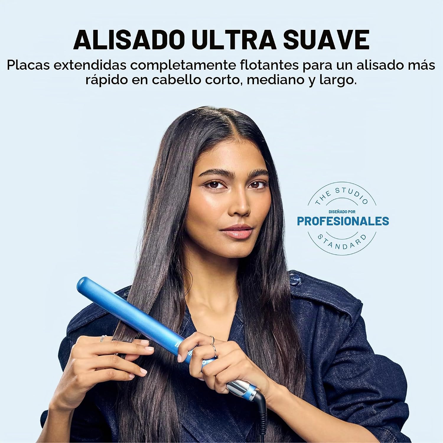 Plancha de pelo ultra elegante BabylissPRO Nano Titanium, plancha p...
