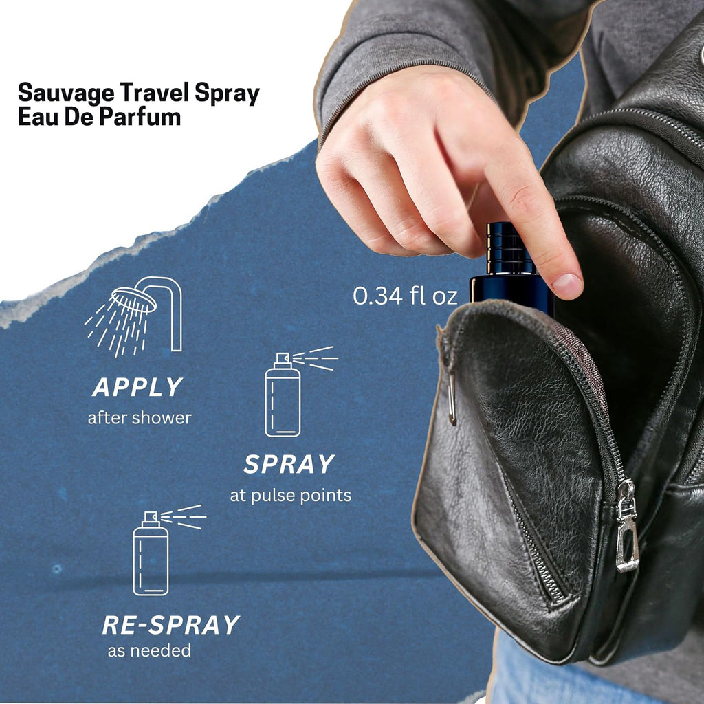 Dior Sauvage - Perfume para hombre \u2013 Mini set de regalo de fra...