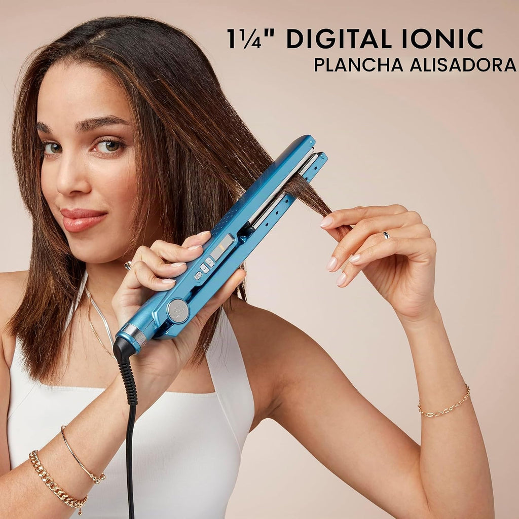 BabylissPRO Nano Titanium Ionic Plancha de pelo, plancha profesiona...