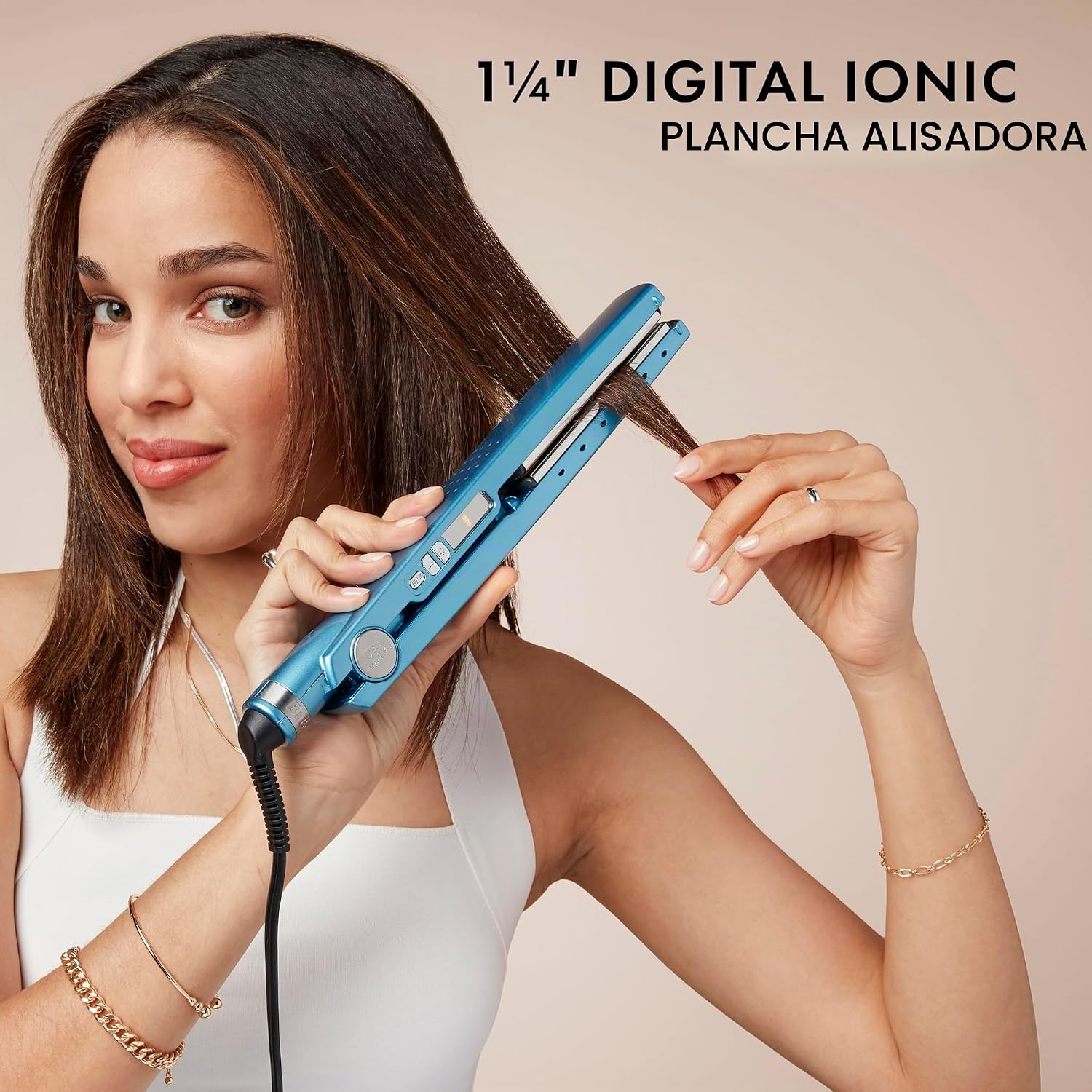 BabylissPRO Nano Titanium Ionic Plancha de pelo, plancha profesiona...