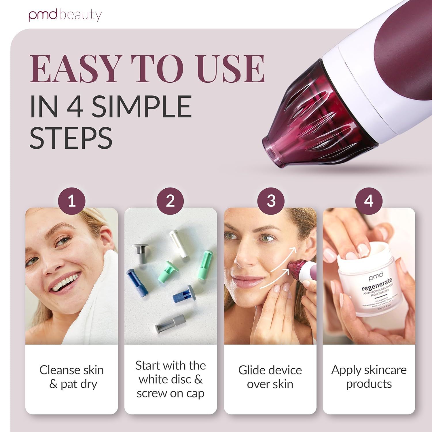 PMD Beauty Personal Microderm Classic - Uso en el hogar, herramient...
