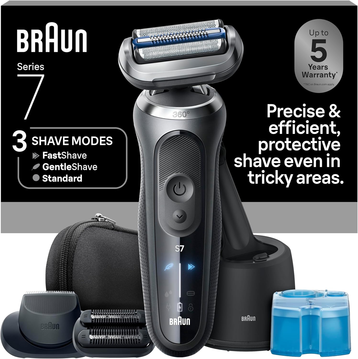 Braun Series 7 - Afeitadora eléctrica para hombres, maquinilla de a...