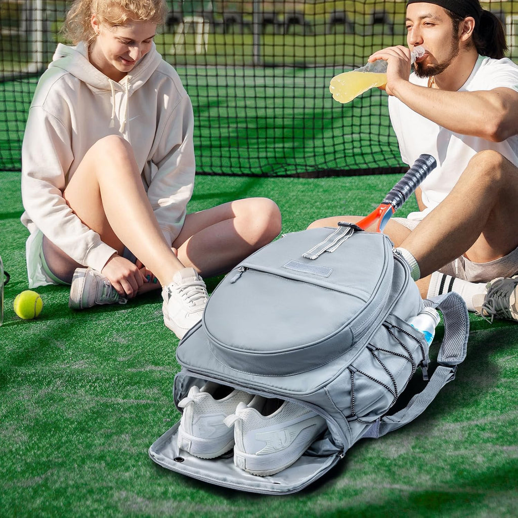 SPORJET Mochila de Tenis con Soporte para 2 Raquetas, Bolsa de Raqu...