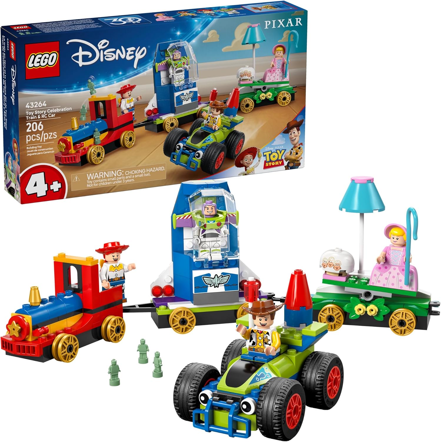 LEGO Disney y Pixar Toy Story Celebración Tren y Coche RC Juguete p...