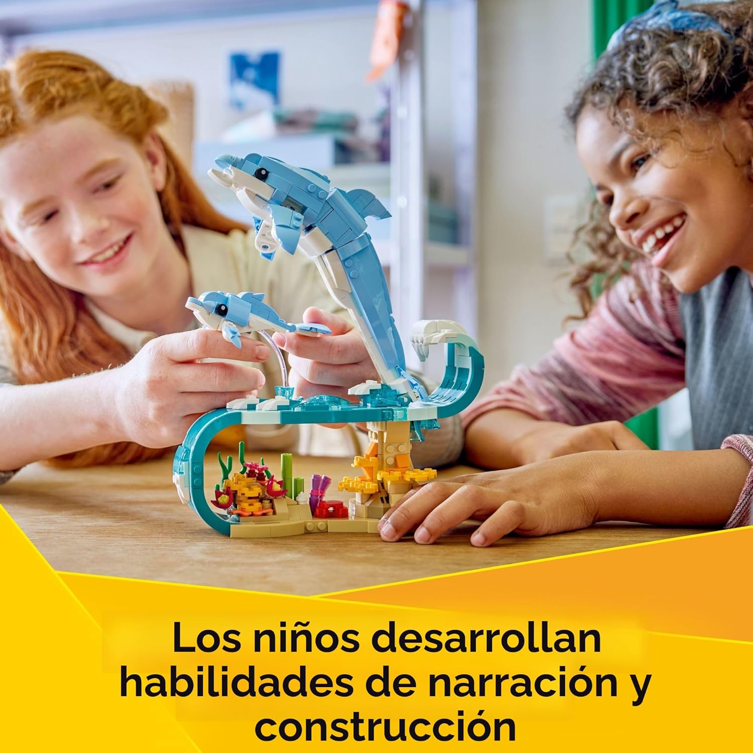 LEGO Creator 31385 - Animales marinos 3 en 1: hermosos juguetes de...
