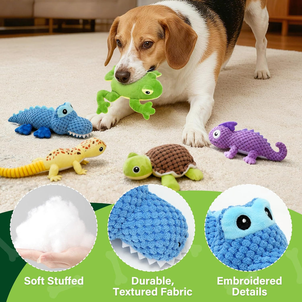 Prime Pets Juguetes para perros, paquete de 5, juguetes chirriantes...