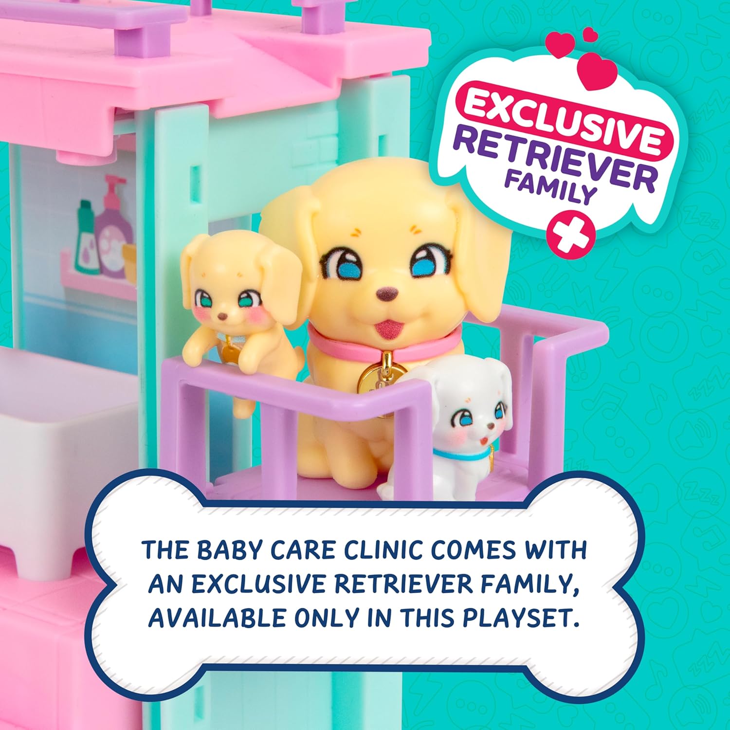 Little Live Pets Mama Surprise Families Pet Vet Playset, Set de Jue...