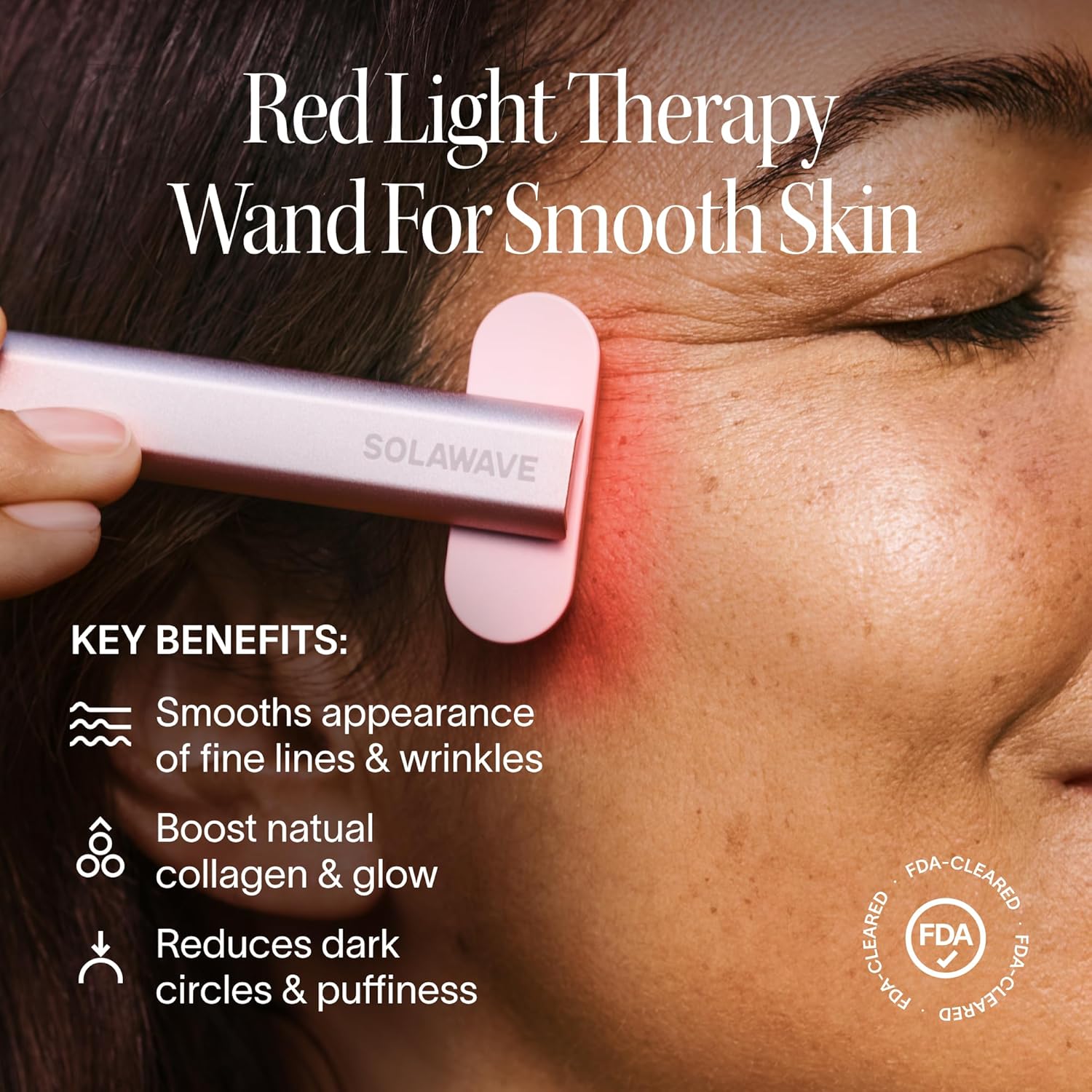 Solawave Varita de Terapia de Luz Roja 4 en 1 para Cara y Cuello |...