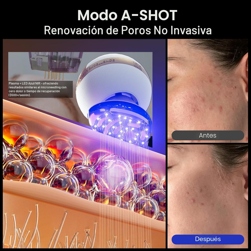 INIA SPHERA Dispositivo facial de microcorriente 8 en 1 mejorado pa...