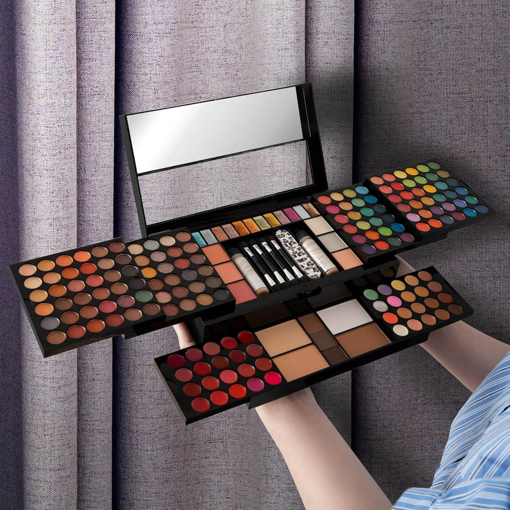 MISS ROSE M - Paleta de maquillaje profesional de 187 colores, kit...