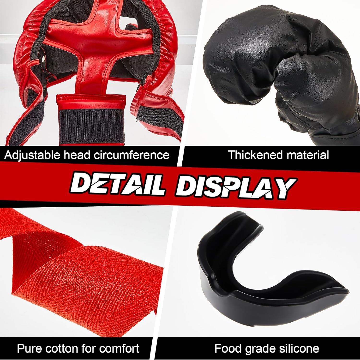 Kanayu Juego de 12 piezas de equipo de boxeo para niños principiant...