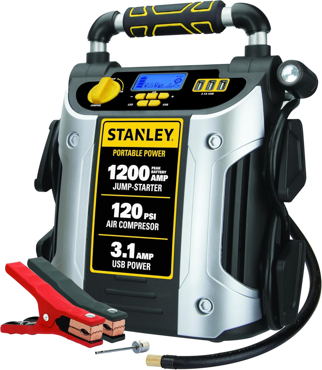 STANLEY J5C09D - Arrancador automotriz de 1200 amperios de pico, al...