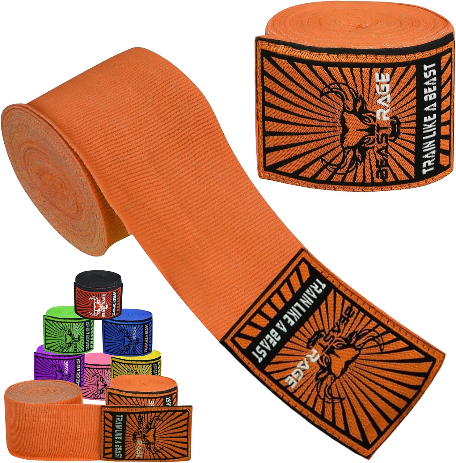 BEAST RAGE Vendas para manos de boxeo para MMA Kickboxing, muñequer...