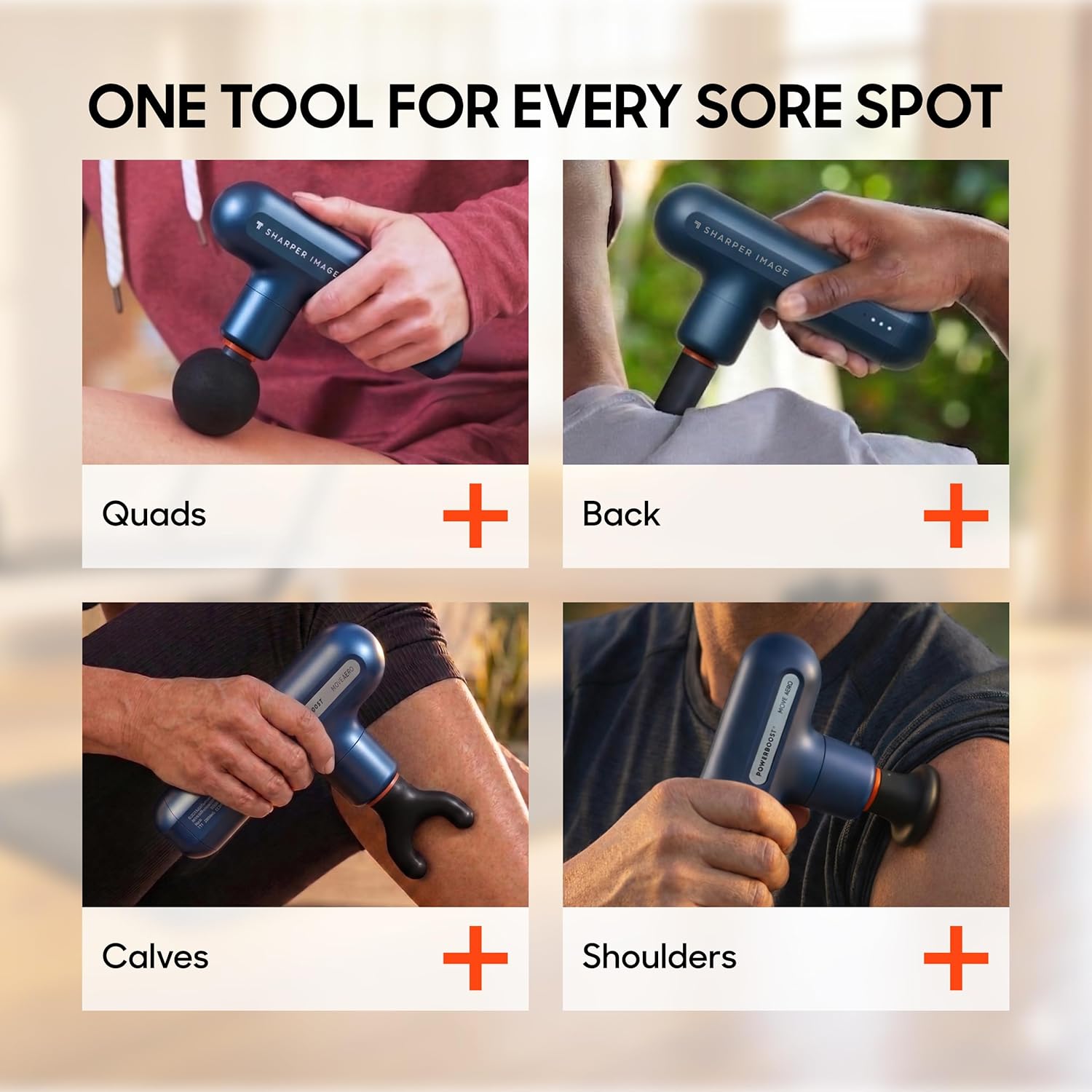 Sharper Image Powerboost Move Aero 3.0 - Mini pistola de masaje de...