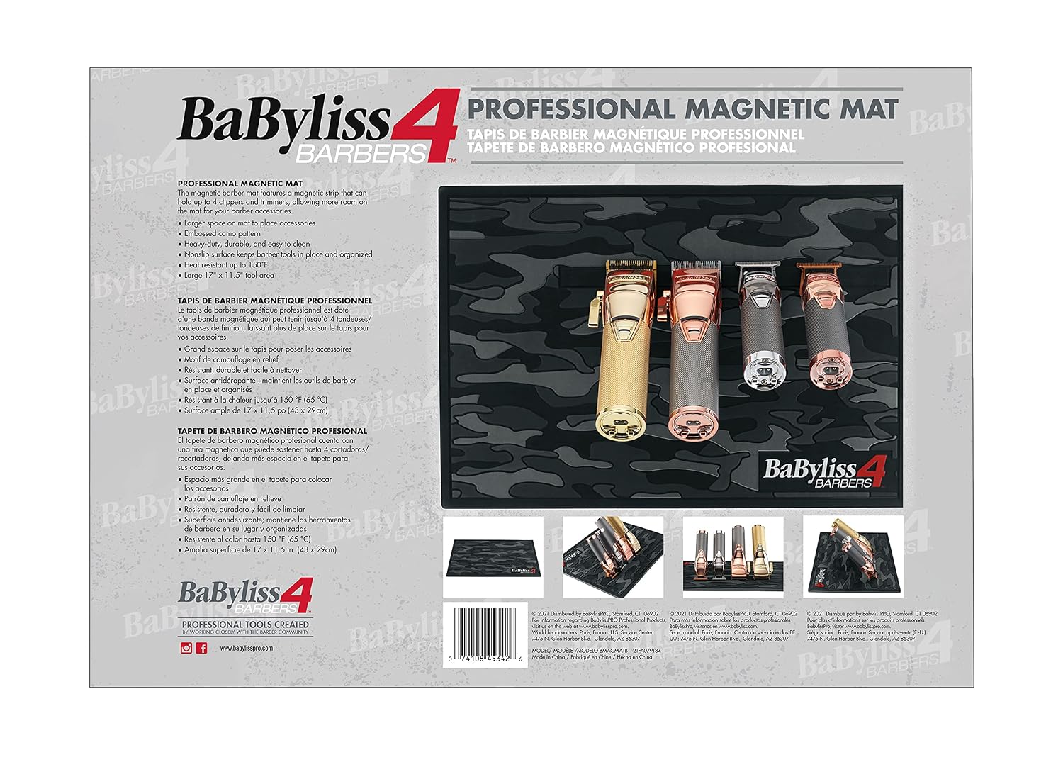 BaBylissPRO Barberology Barber Mat
