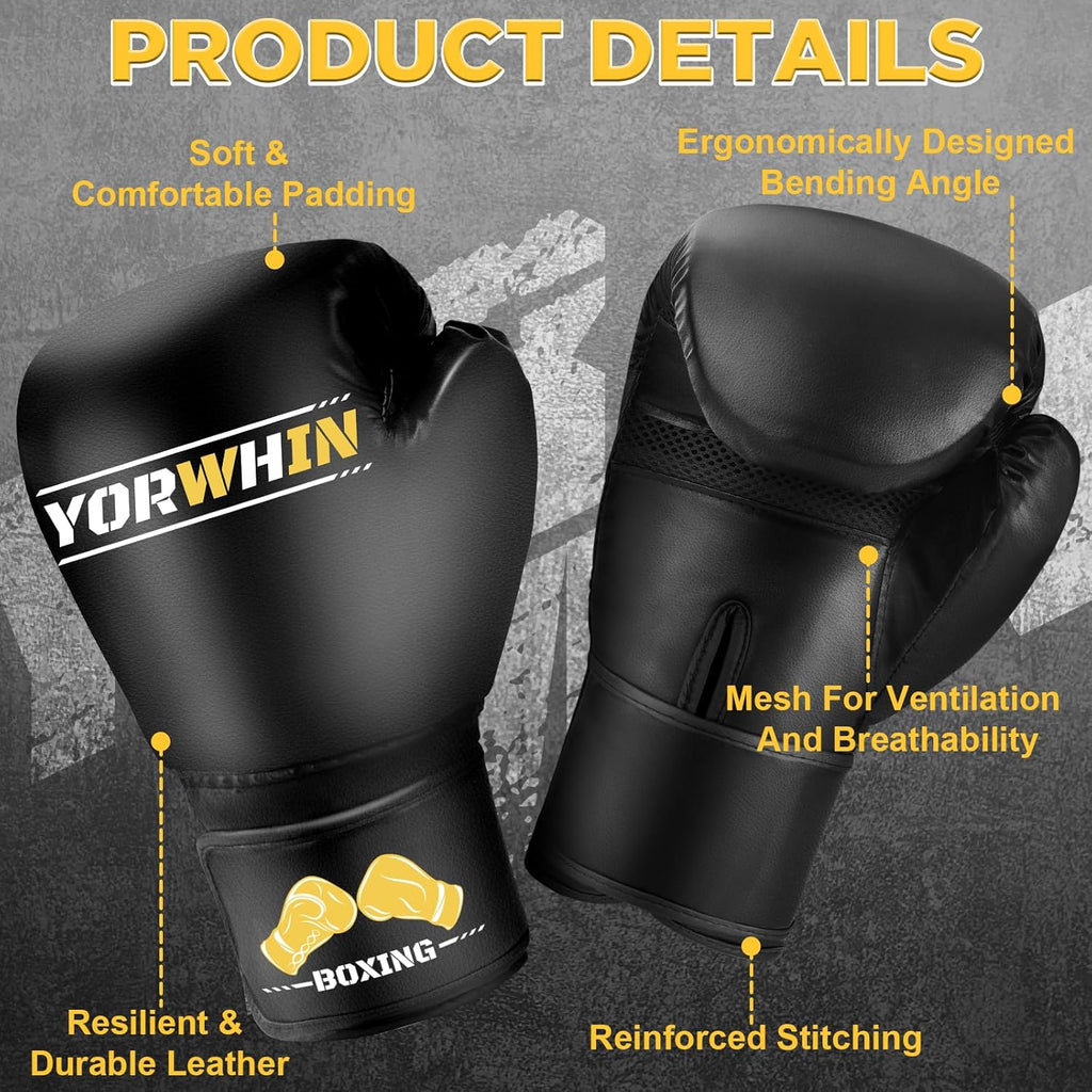 Guantes de boxeo para hombres y mujeres, guantes de entrenamiento y...