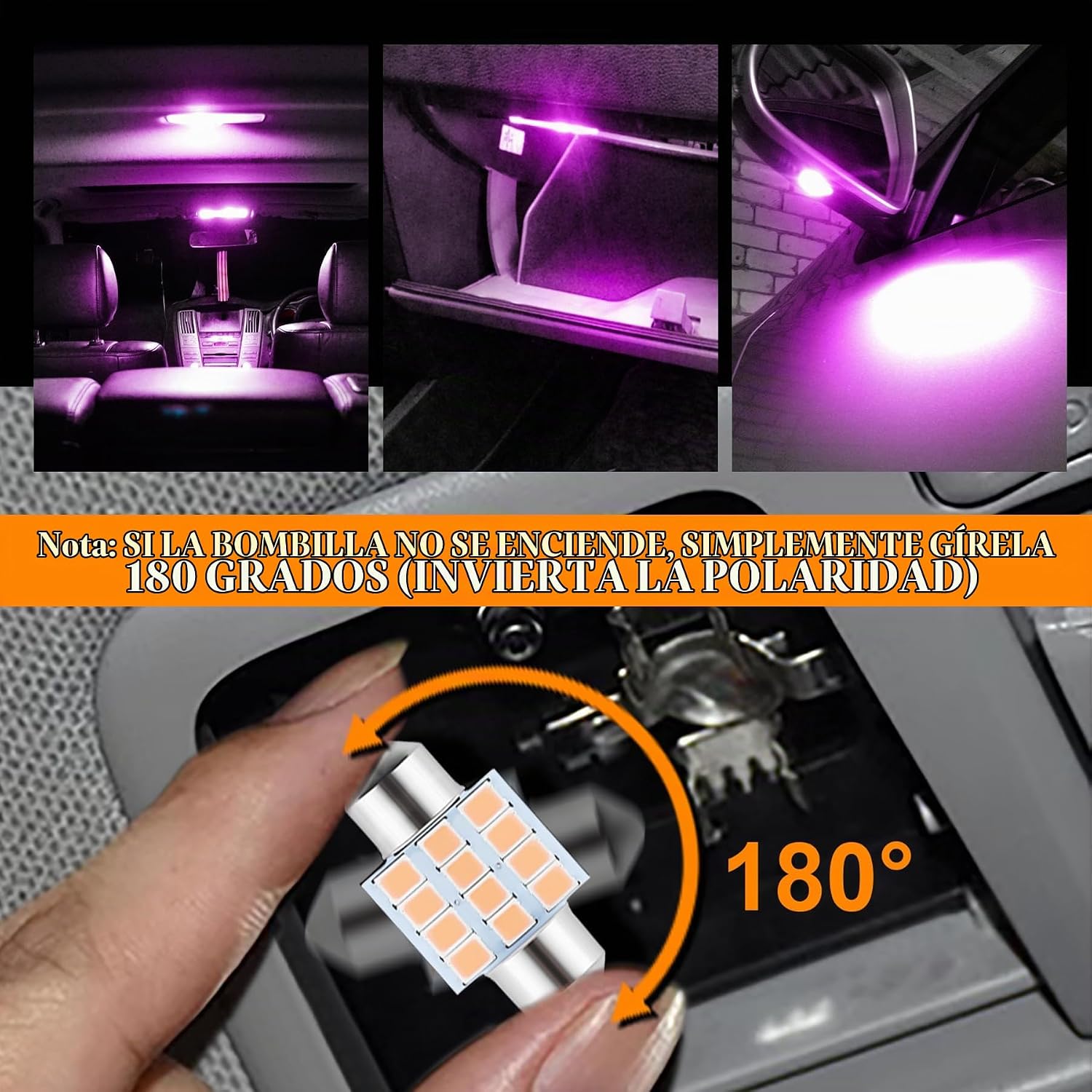 iFunyLED 24 Piezas de Bombillas LED de Luz de Cúpula para Interior...
