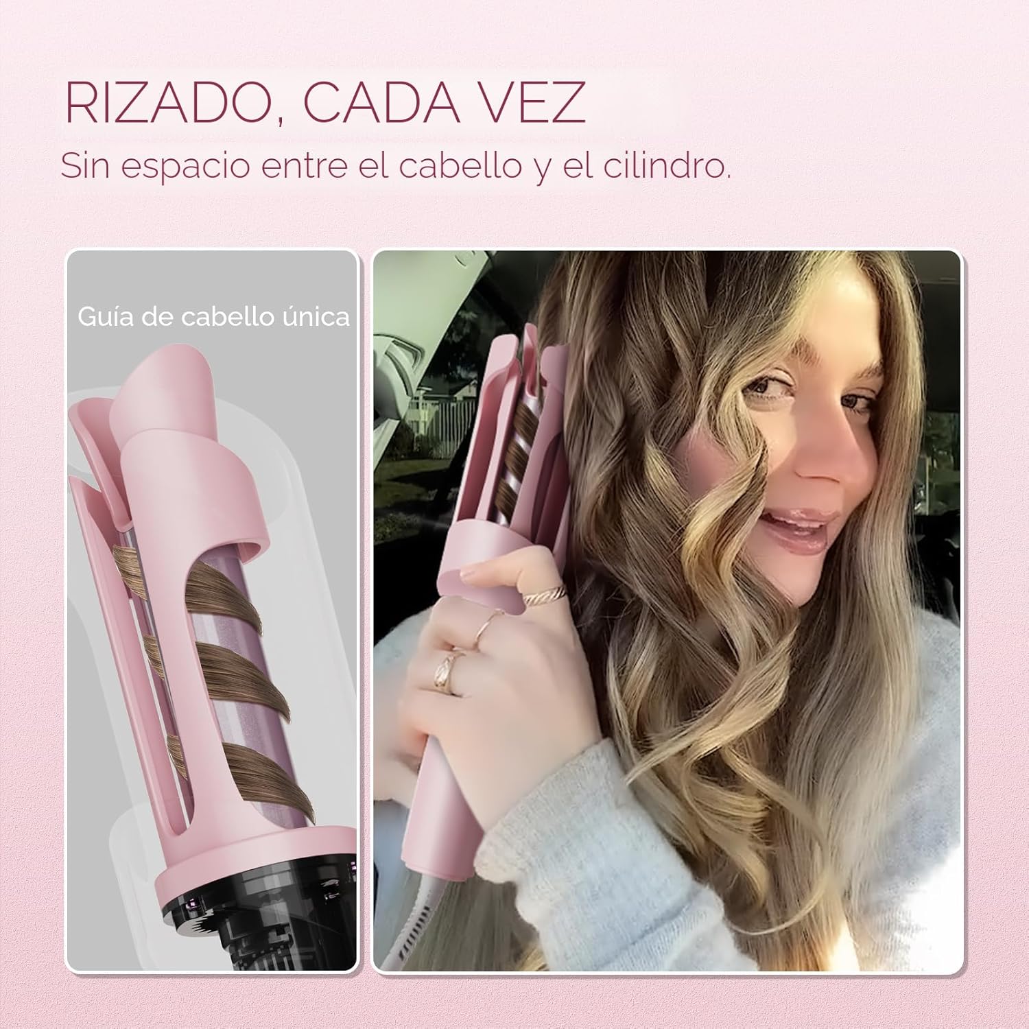 TYMO Rizador Automático Giratorio - TYMO CURLPRO Varita de Rizos pa...