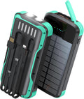 SOXONO Cargador Solar Power Bank, PD 20W Carga Rápida Batería Exter...
