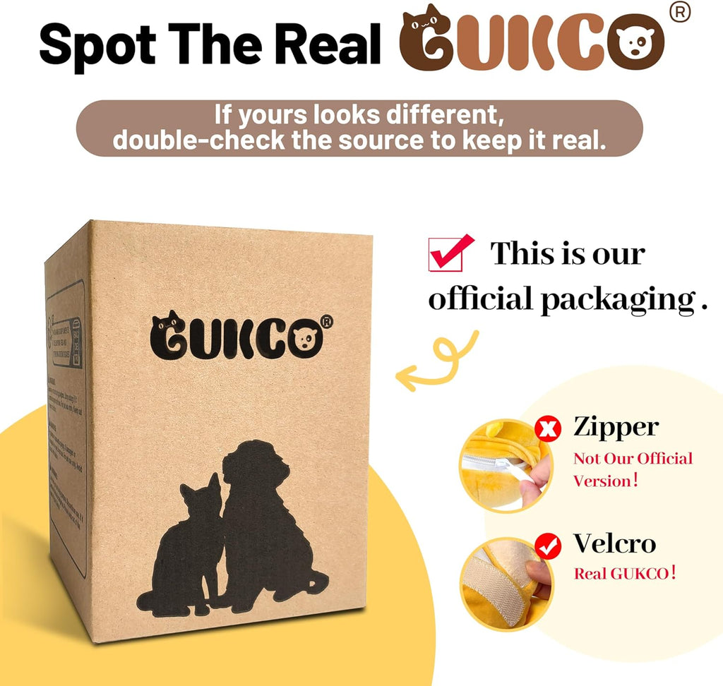GUKCO Juguetes para perros, juguete recargable y chirriante interac...