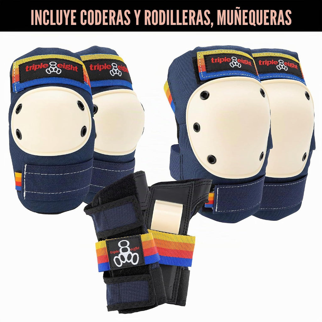 Triple Eight Juego de 3 Almohadillas Protectoras de la Serie Saver...