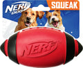 Nerf Dog - Juguete de fútbol de goma para perros con silbato intera...