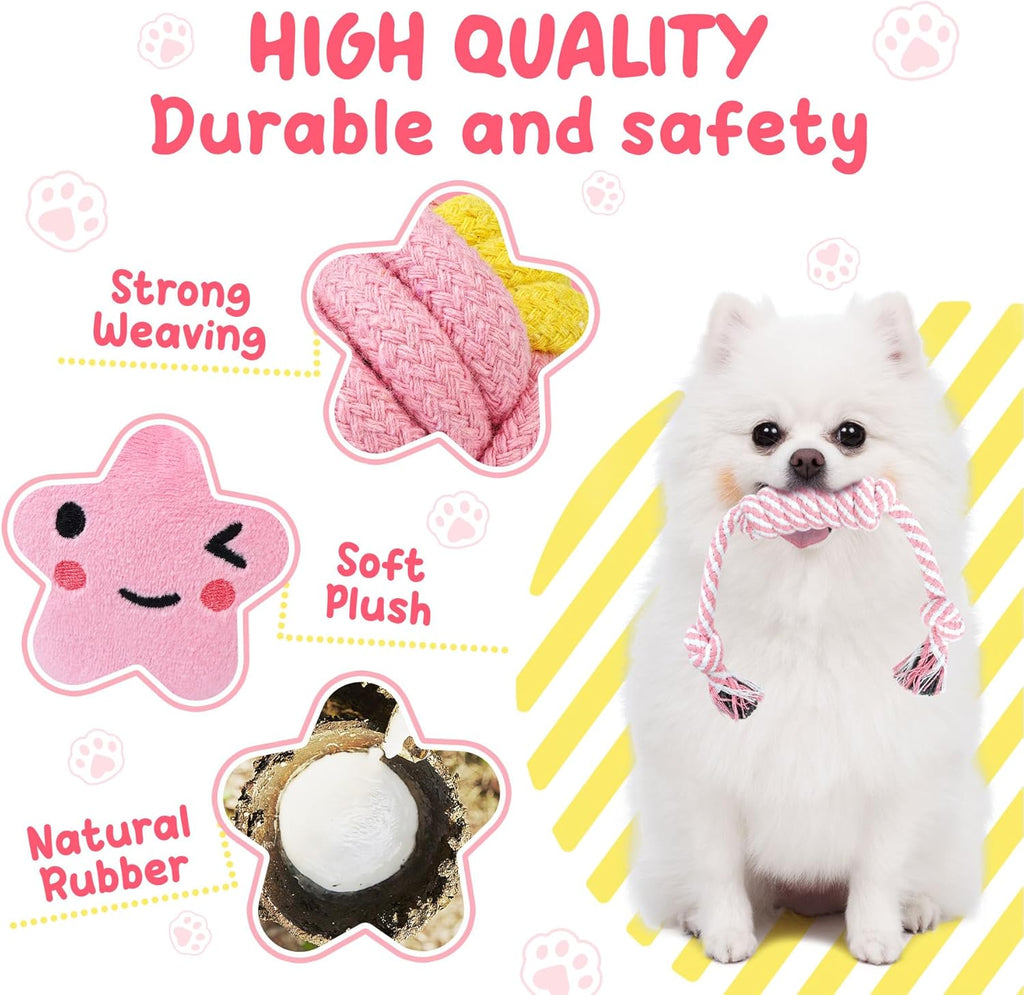 XIUGOAL Juguetes rosados \u200B\u200Bpara cachorros para la dentici...