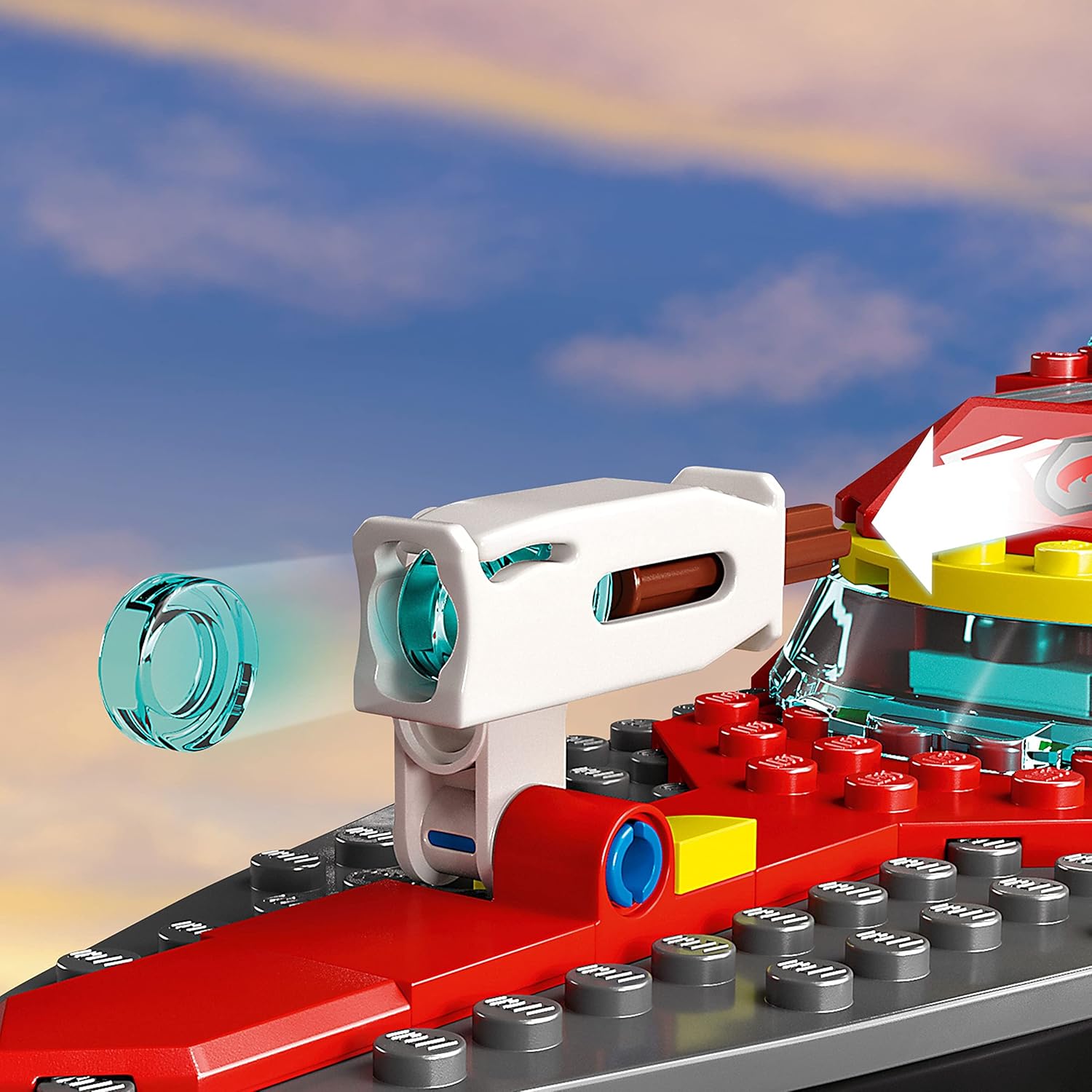 LEGO City Fire Rescue Boat Building Set \u2013 Juguete flotante par...