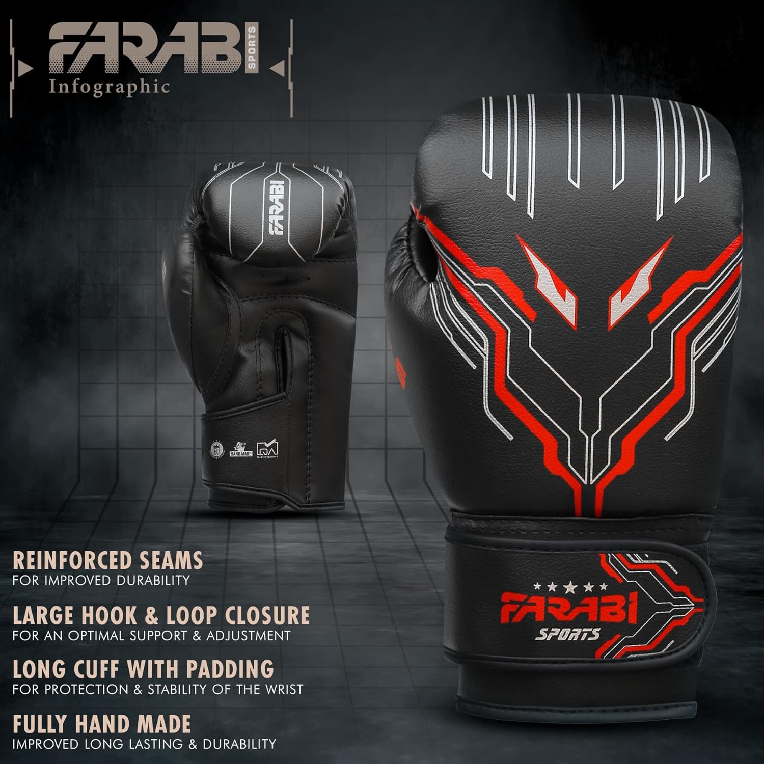Farabi Sports Guantes de boxeo para niños y niñas, guantes de kickb...