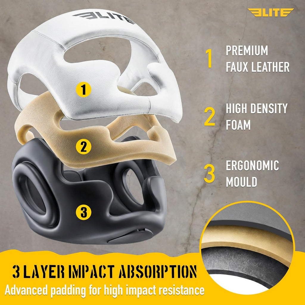 Elite Sports Mejor Casco de Boxeo, Protector de Cabeza de Seguridad...