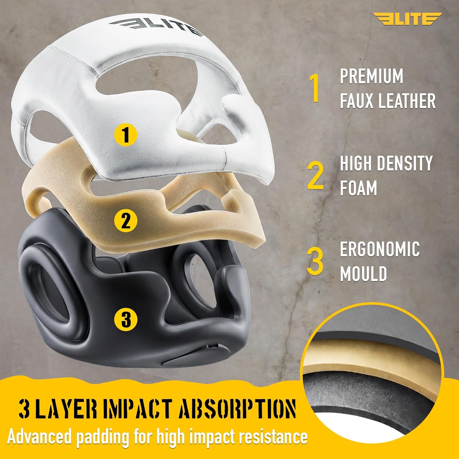 Elite Sports Mejor Casco de Boxeo, Protector de Cabeza de Seguridad...