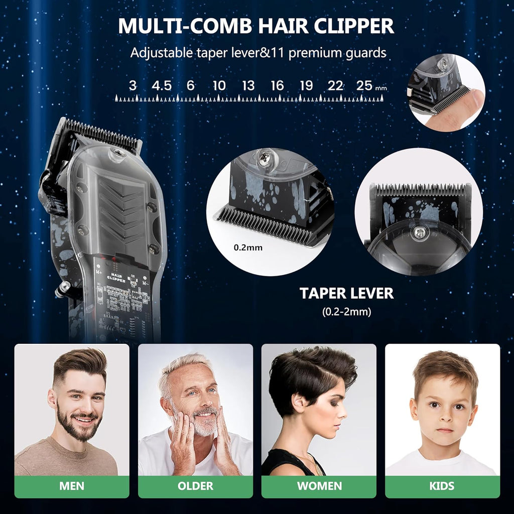 Tuanchuanrp Cortadoras de Cabello Profesionales para Hombres, Kit d...
