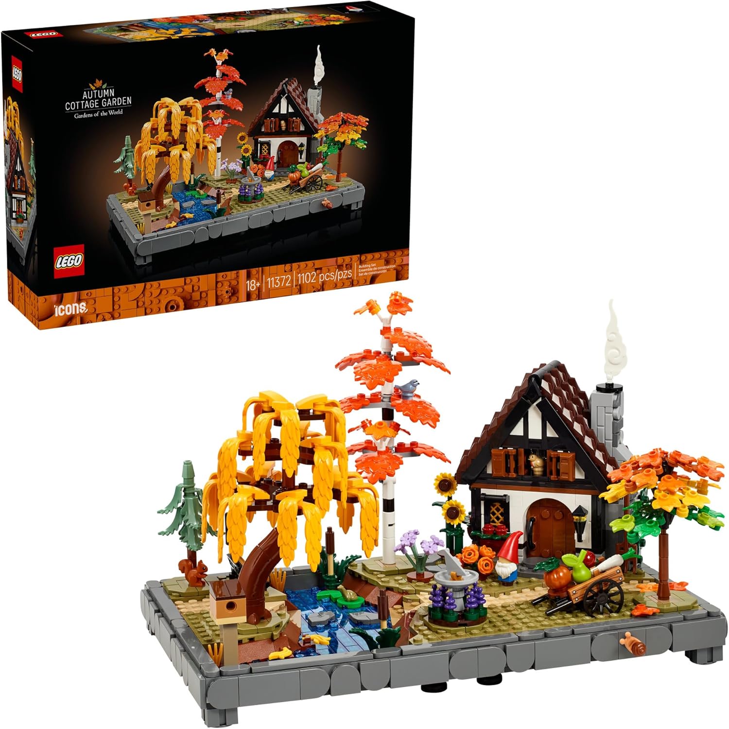 LEGO Icons 11372 - Juego de construcción de jardín para adultos, ma...