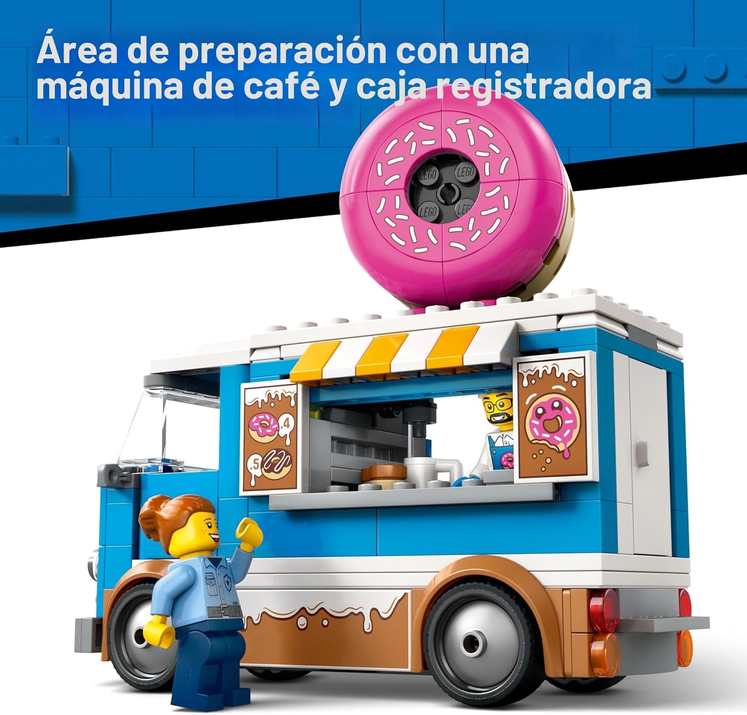 LEGO Juguete de camión City Donut - Juguete de construcción para ni...