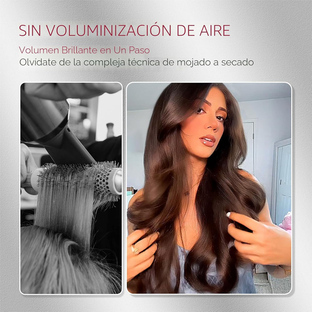 TYMO Cepillo Térmico Rizador - STYLUX Voluminizador Blowout de 1.7...