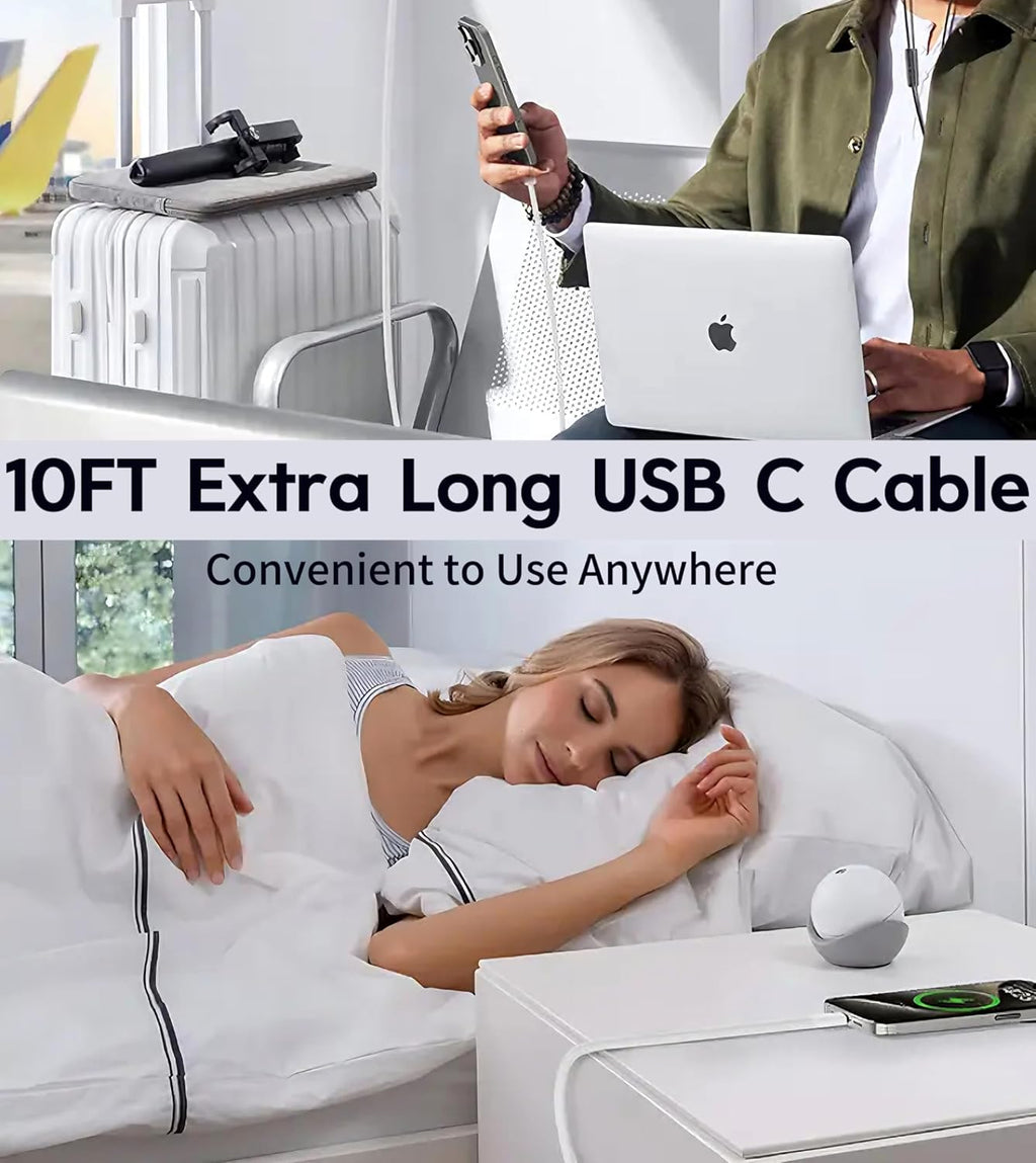 Cargador rápido para iPhone 17 16 15 de 10 pies, cargador de 20 W p...