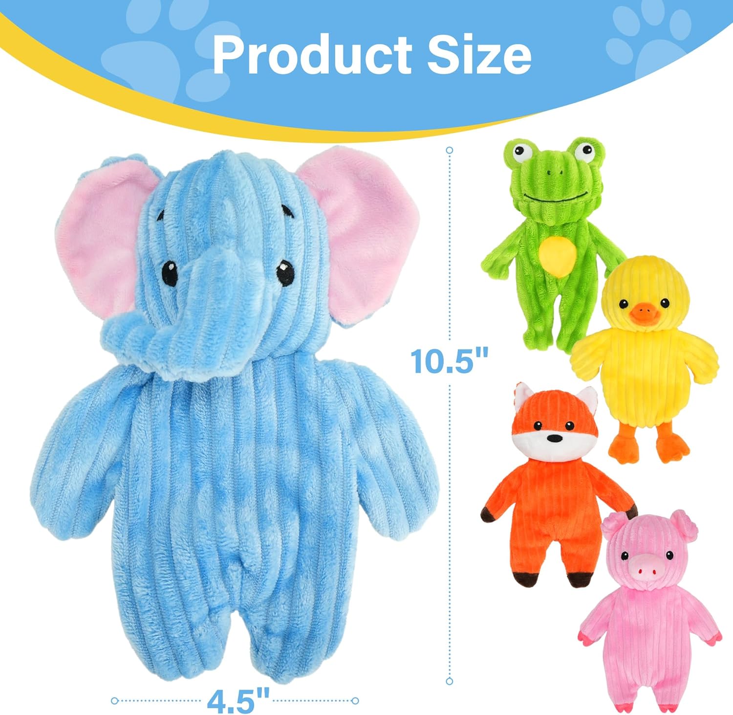 Prime Pets Juguetes para perros, paquete de 5 unidades, juguetes de...