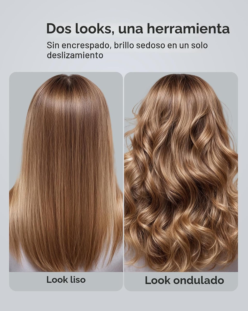 ANNLARY Alisador de Cabello Plancha de 1 Pulgada y Rizador 2 en 1,...