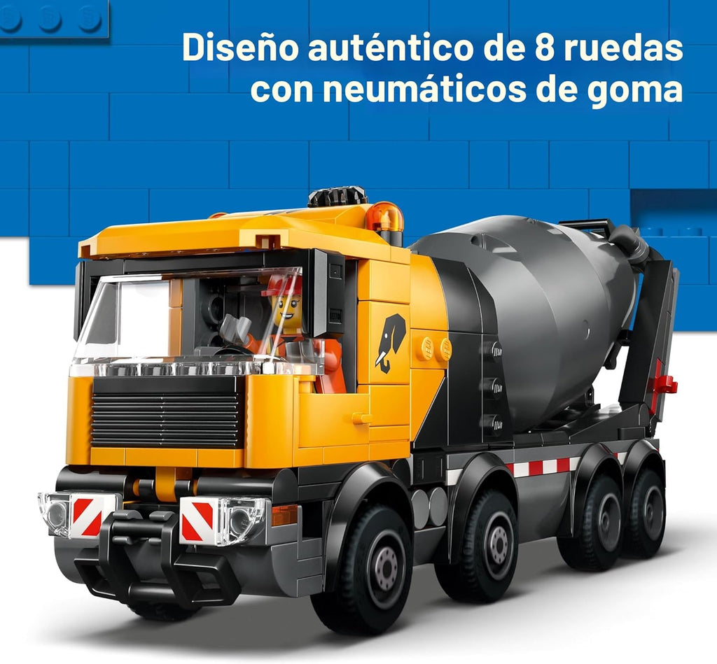 LEGO Juguete de construcción de camión mezclador de cemento urbano...